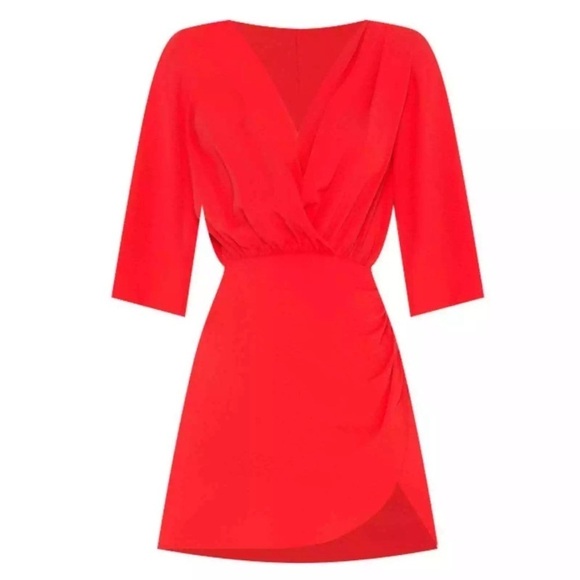 REVOLVE X Amanda Uprichard Demetra Dress in Crimson - Picture 4 of 11